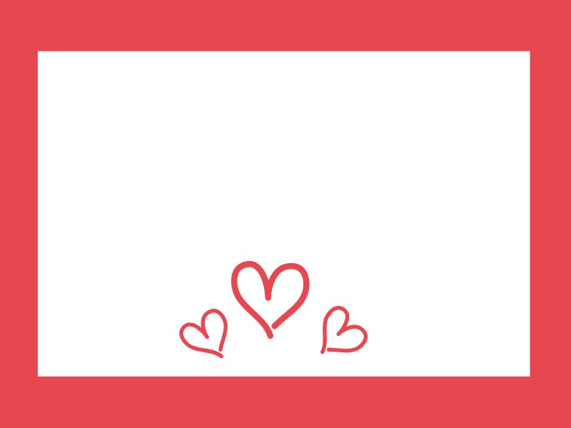 amor moldura vermelha simples coracao - Criador de frases online