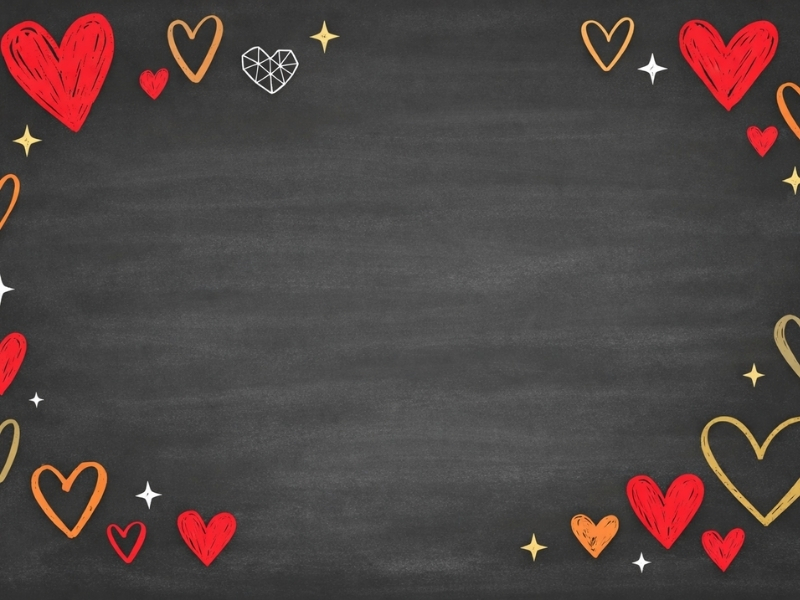 amor romantico quadro coracoes - Criador de frases online