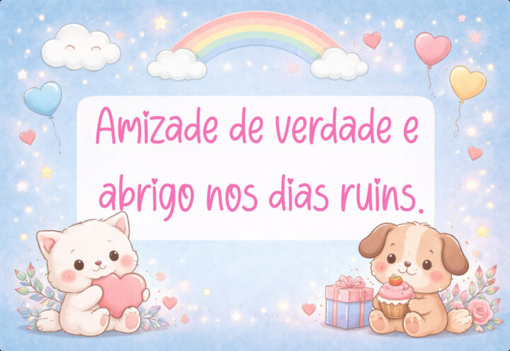 Frase de Amizade: O Abrigo Inabalável nos Dias Ruins