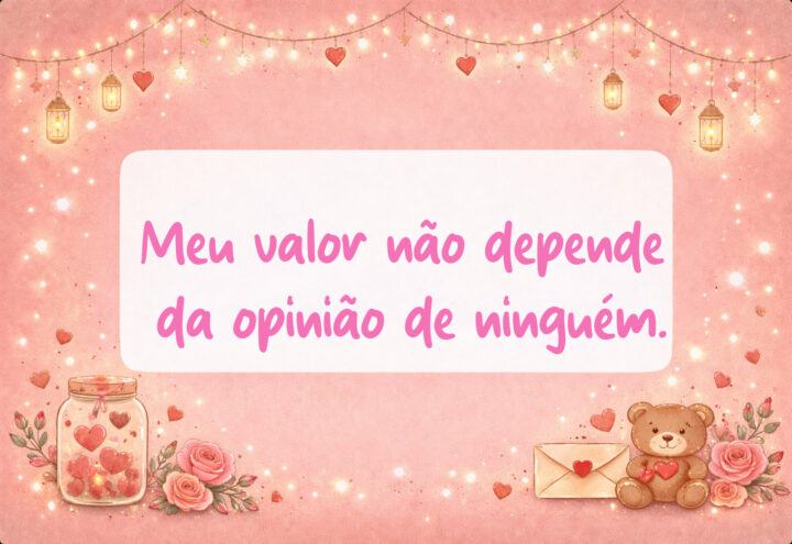 Frase de Autoestima sobre Valor Pessoal: Meu Valor É Inegociável