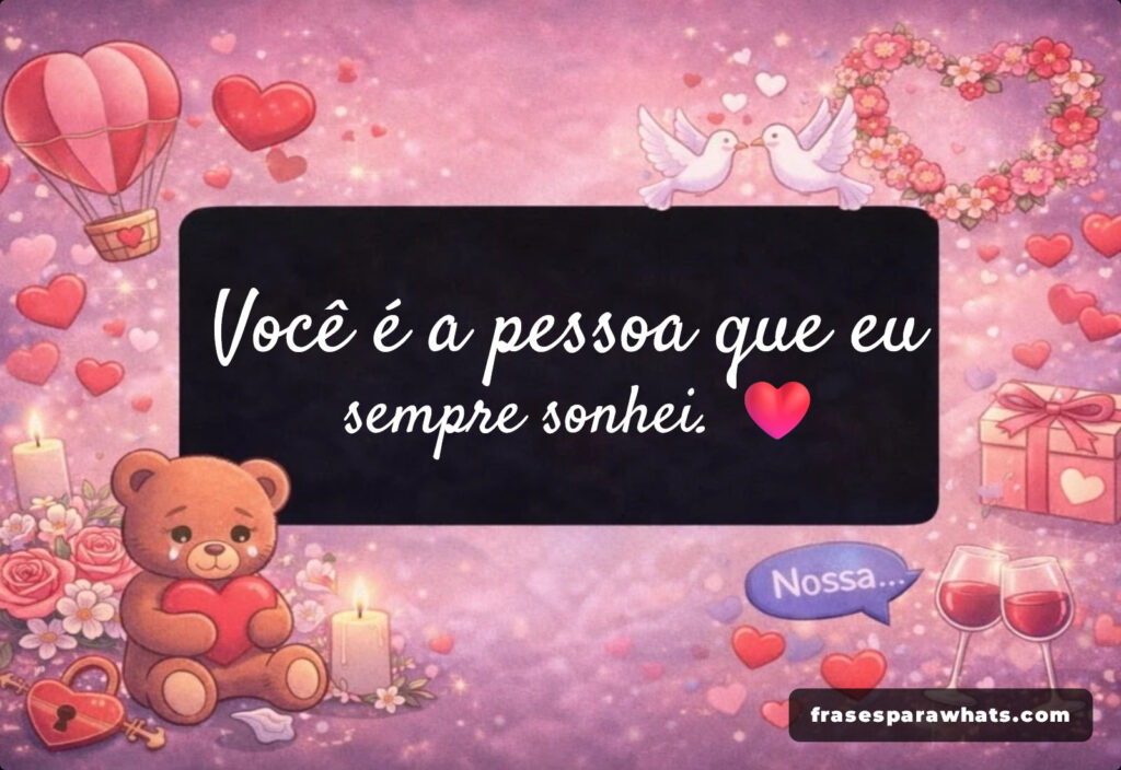 Você é a pessoa que eu sempre sonhei. ❤️
