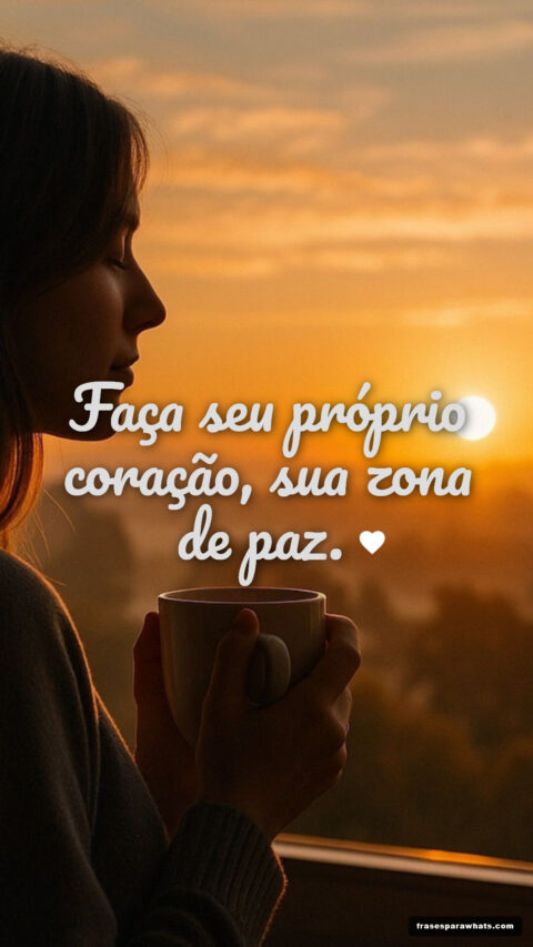 Faça do coração sua paz: Frases para encontrar a calma