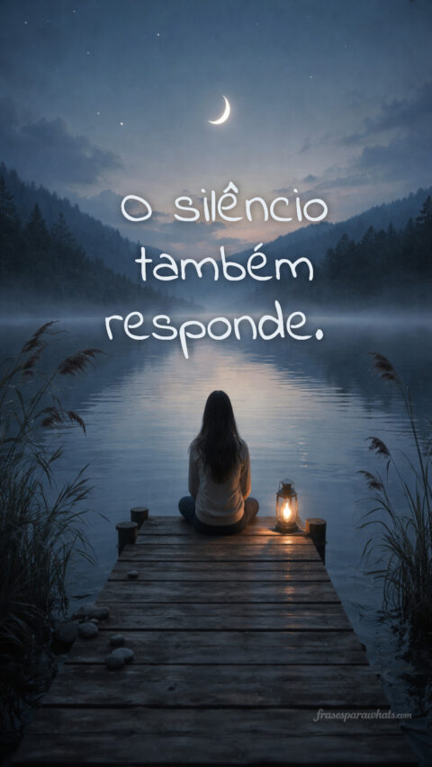 Use mensagens de silêncio com significado em momentos de introspecção