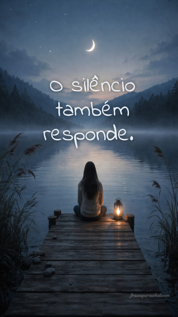 Mensagens de silêncio com significado: O silêncio também responde.