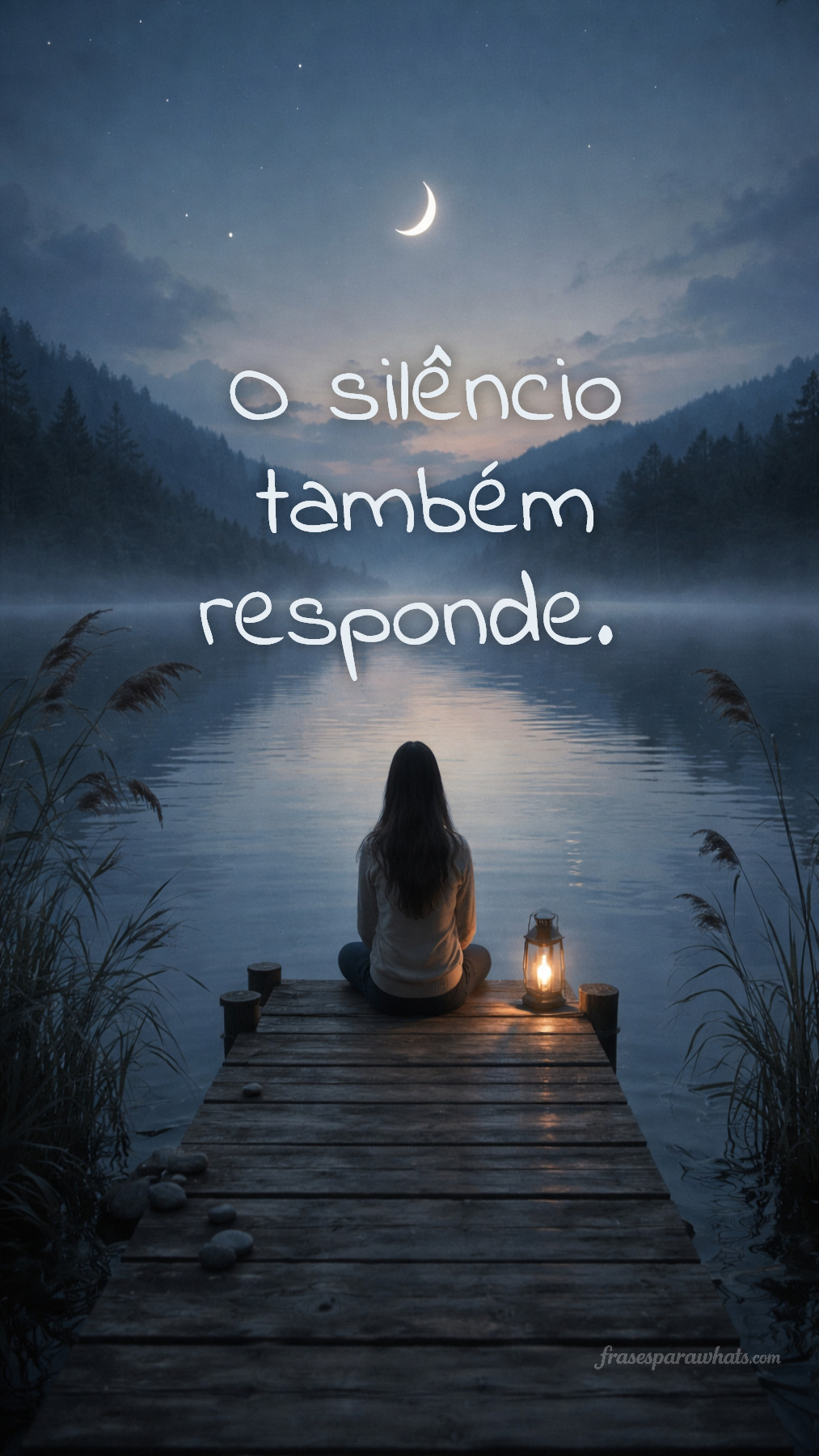 Use mensagens de silêncio com significado em momentos de introspecção